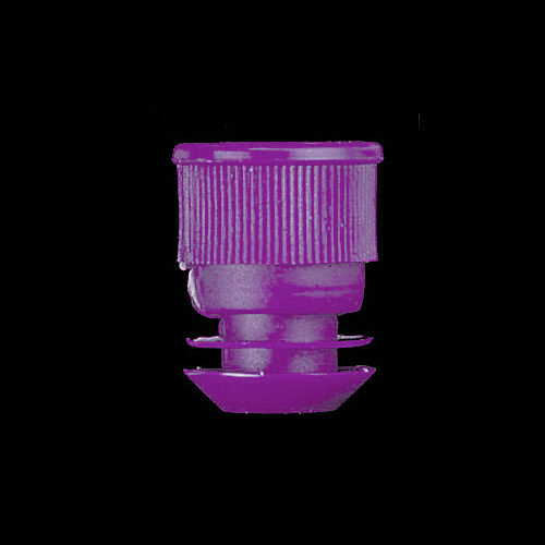 Deltalab Mauve Polyethylene Caps for 12 – 13mm Tubes with Flange Plug