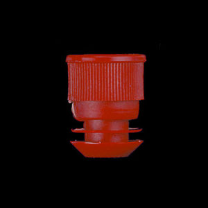 Deltalab Red Polyethylene Caps for 15 – 16mm Tubes with Flange Plug