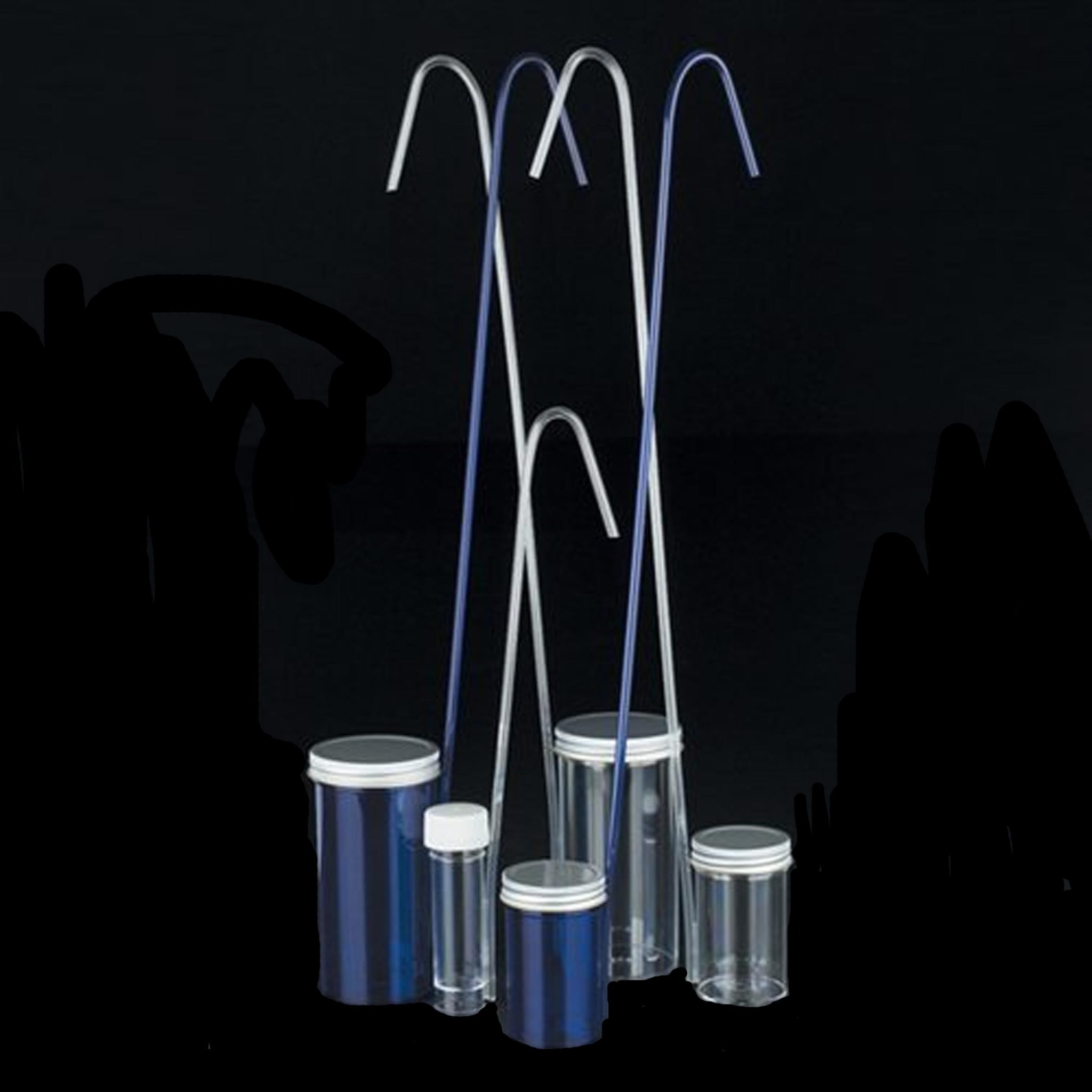 Medline 100ml Polystyrene Blue Dipper Samplers with Handle
