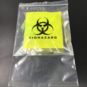 Biohazard Waste Zip Lock Bag