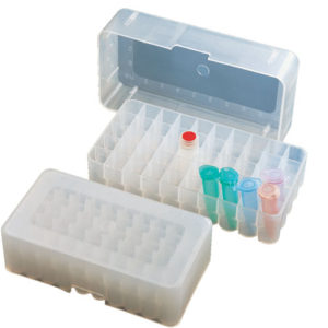 Deltalab Microtube Racks with Lift Off Telescopic Lids