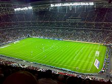 Wembley Football Stadium to show size of pitch