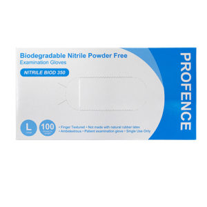 Biodegradable nitrile gloves