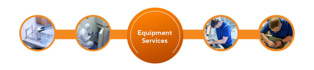 Laboratory equipment servicing, equipment calibration, equipment validation